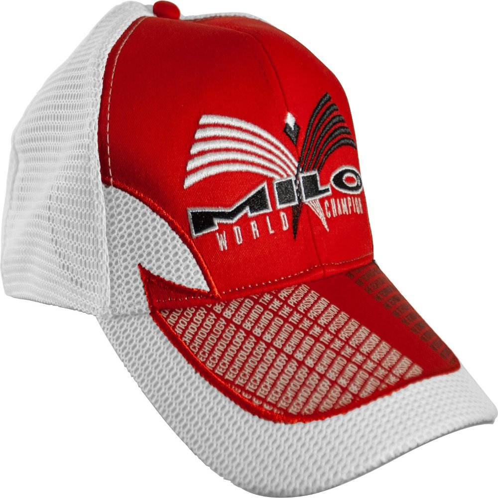 Cappellino Net V4 Rosso Fianco