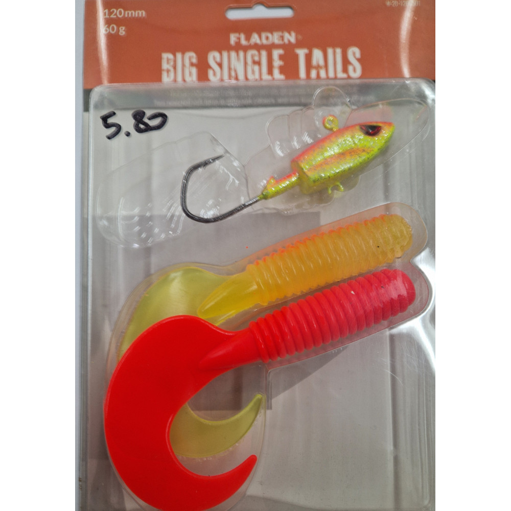 ARTIFICIALE SILURO BIG SINGLE TAILS 60gr 120mm