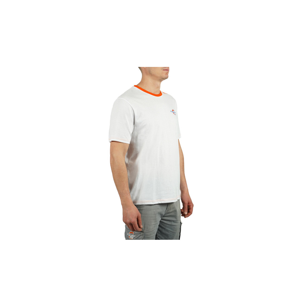 T-SHIRT COLMIC WHITE-ORANGE  WR