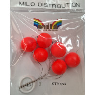 SEGNALATORE TROTA TONDI ROSSI 6 Pz.  894VV0003