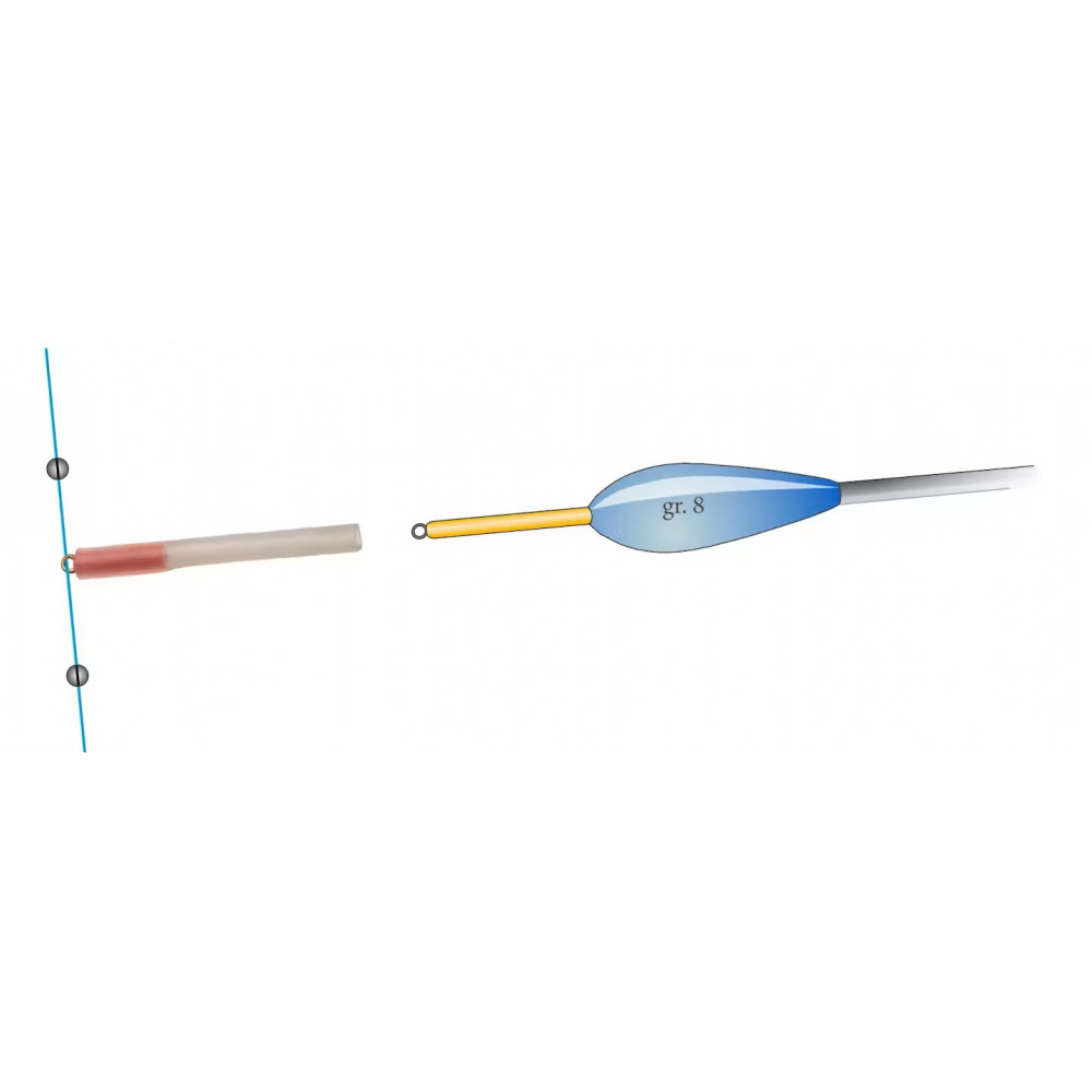 Grandi fermate galleggianti fermi linea perline rig in gomma tampone