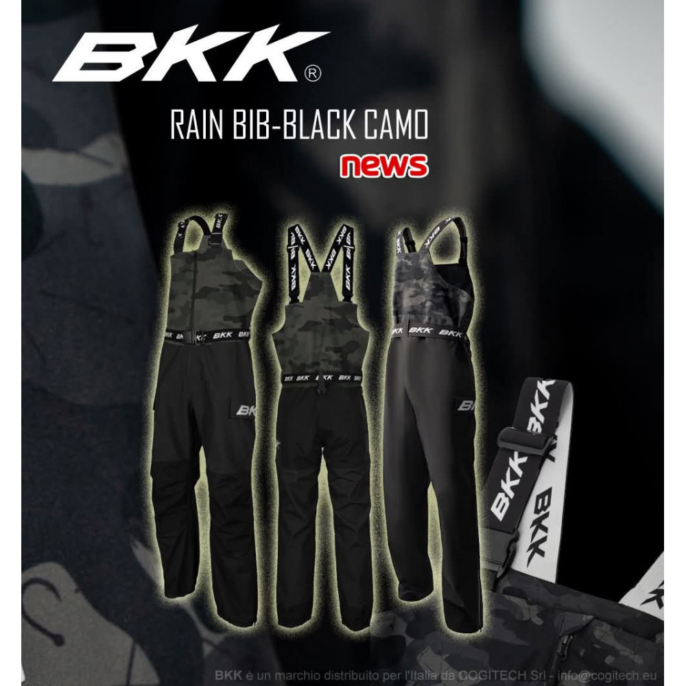SALOPETTE BKK RAIN BIB-BLACK CAMOU