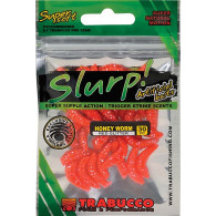 CAMOLE SILICONE SLURP BAIT HONEY WORM REDGLITTER