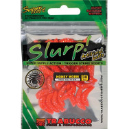 CAMOLE SILICONE SLURP BAIT HONEY WORM REDGLITTER