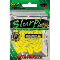 CAMOLE SILICONE SLURP BAIT HONEY WORM YELLOW GLITTER